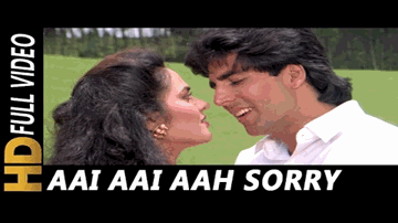 Aai Aai Aah Sorry Sorry Lyrics - Akshay Kumar | Navneet Nishan | Alok Nath | Abhijeet | Alisha Chinai