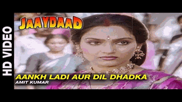 Aankh Ladi Aur Dil Dhadka Lyrics - Anupam Kher | Madhavi | Aruna Irani | Amit Kumar