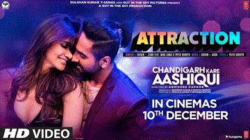 अट्रैक्शन Attraction Lyrics - Ayushmann Khurrana | Vaani Kapoor | Sachin-Jigar | Mika Singh