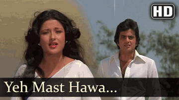 Aye Mast Hawa Lyrics - Jeetendra | Moushmi Chatterjee | Padmini Kapila | Lata Mangeshkar