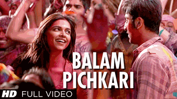 Balam Pichkari Lyrics - Deepika Padukone | Ranbir Kapoor | Shalmali Kholgade | Vishal Dadlani