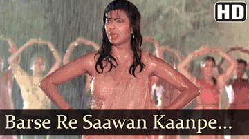 Barse Re Sawan Lyrics - Govinda | Roshni | Kimi Katkar | Mohammed Aziz | Sadhana Sargam