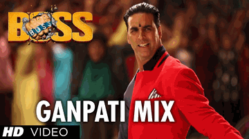 Boss Ganpati Mix Lyrics - Akshay Kumar | Sonakshi Sinha | Aditi Rao Hydari | Meet Bros Anjjan