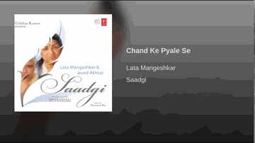 Chand Ke Pyale Se Lyrics - Lata Mangeshkar | Javed Akhtar