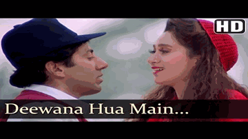 Deewana Hua Main Deewana Lyrics - Sharat Saxena | Mohnish Behl | Sunny Deol | Kumar Sanu | Alka Yagnik