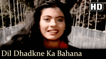 Dil Dhadkane Ka Bahana Lyrics - Kajol | Jeetendra | Moushmi Chatterjee | Alka Yagnik | Kumar Sanu