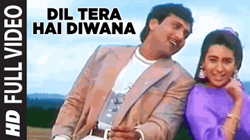 Dil Tera Hai Deewana Lyrics - Govinda | Paresh Rawal | Aruna Irani | Abhijit | Anuradha Paudwal