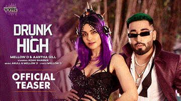 Drunk N High Lyrics - Mellow D | Aastha Gill | Punjabi Song