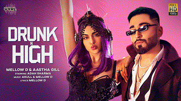 ड्रंक एन हाइ Drunk N High Lyrics - Mellow D | Aastha Gill