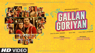 गल्लान गोरियाँ Gallan Goriyan Lyrics - Dhvani Bhanushali | Taz (Tarsame Singh Saini)