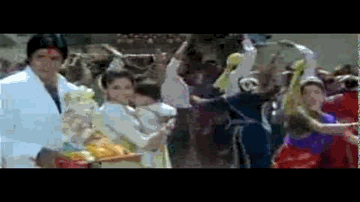 Ganapati Apne Ganv Chale Lyrics - Amitabh Bachchan | Madhavi | Mithun Chakraborty | Anupama Deshpande | Kavita Krishnamurthy