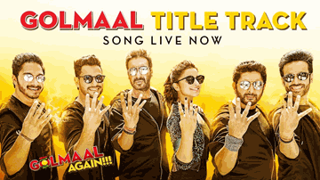 Golmaal (Title) Lyrics - Ajay Devgn | Parineeti Chopra | Tabu | Aditi Singh Sharma | Brijesh Shandilya