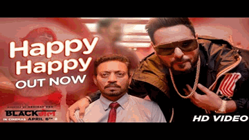 HAPPY HAPPY Lyrics - Irrfan Khan | Badshah | Aastha Gill