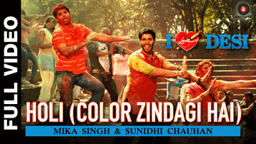 Holi (Color Zindagi Hai) Lyrics - Gulshan Grover | Arun Bali | Krip Suri | Mika Singh | Sunidhi Chauhan