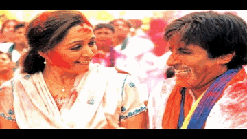 Hori Khele Raghuvira Avadh Me Lyrics - Amitabh Bachchan | Hema Malini | Aman verma | Udit Narayan