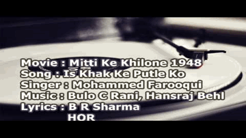 Is Khaak Ke Putle Lyrics - Nirupa Roy | Nigar Sultana | Karan Dewan | Mohammed Farooqui