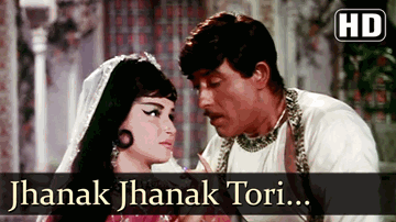 Jhanak Jhanak Tori Lyrics - Mala Sinha | Raaj Kumar | Jeetendra | Prabodh Chandra Dey (Manna Dey)