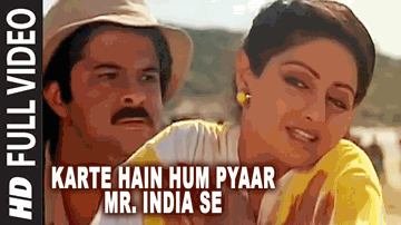 Karte Hain Hum Pyaar Mr. India Se Lyrics - Anil Kapoor | Sridevi | Amrish Puri | Alisha Chinai | Kishore Kumar