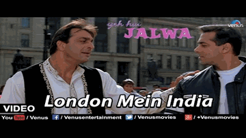 London Mein India Lyrics - Salman Khan | Rishi Kapoor | Sanjay Dutt | Pankaj Udhas | Sukhwinder Singh