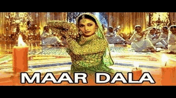 Maar Daala Lyrics - Shahrukh Khan | Madhuri Dixit | Kirron Kher | Kavita Krishnamurthy | K. K.