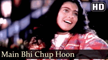 Main Bhi Chup Hoon Lyrics - Kajol | Jeetendra | Moushmi Chatterjee | Kumar Sanu | Sadhana Sargam