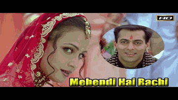 Mehendi Hai Lagi Mere Hathon Mein Lyrics - Salman Khan | Inder Kumar | Sushmita Sen | Jaspinder Narula | Sonu Nigam