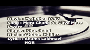 Mera Chand Aa Gaya Lyrics - Surendra | Rafiq Ghazanavi | Jr Khurshid | Khursheed Bano