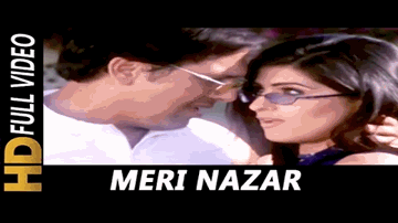 merii nazar chehare se  dekh idhar patalii kamar Lyrics - Govinda | Twinkle Khanna | Jaspindar Narula | Rajesh Mishra