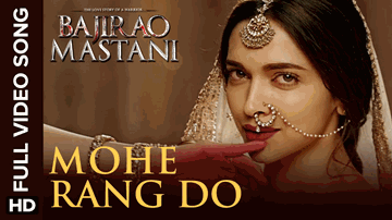 Mohe Rang Do Laal Lyrics - Deepika Padukone | Ranveer Singh | Priyanka Chopra | Pandit Birju Maharaj | Shreya Ghoshal