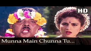 Munna Main Chunna Tu Lyrics - Kunika | Suresh Oberoi | Raza Murad | Sadhana Sargam | Vinod Rathod