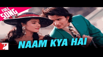 naam kyaa hai, pyaar kaa maaraa Lyrics - Akshay Kumar | Saif Ali Khan | Kajol | Lata Mangeshkar | Kumar Sanu