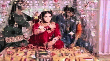 Nache Ang Ve Chalke Rang Ve Lyrics - Pran | Raaj Kumar | Kamini Kaushal | Shamshad | Jagjit Kaur