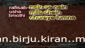 Nain Se Nain Mila Lyrics - Thikkurisi Sukumaran Nair | Prem Nazir | Mohammed Rafi | Usha Timothy