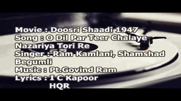 O Dil Pe Teer Chalaye Lyrics - Mumtaz Shanti | David | Gope | Ram Kamlani | Shamshad