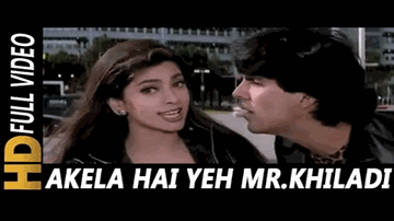 Paidal Chal Raha Hoon - Akelaa Hai Mister Khilaadi Lyrics - Akshay Kumar | Gulshan Grover | Juhi Chawla | Alka Yagnik | Udit Narayan