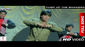 Pump Up The Bhangra Lyrics - Shahrukh Khan | Gulshan Grover | Juhi Chawla | Bali Brahmbhatt
