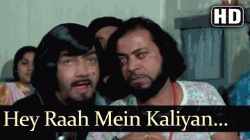 Raah Mein Kaliyan Lyrics - Prem Chopra | Bindu | Rakesh Roshan | Kishore Kumar