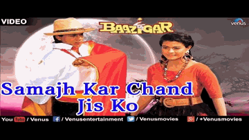 Samajh Kar Chand Jisko Lyrics - Shahrukh Khan | Kajol | Shilpa Shetty | Alka Yagnik | Vinod Rathod