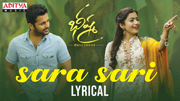 Sara Sari Lyrics - Nithiin | Rashmika Mandanna | Anurag Kulkarni
