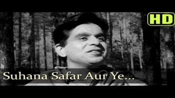 suhaanaa safar aur ye mausam hasiin Lyrics - Dilip Kumar | Pran | Johnny Walker | Mukesh