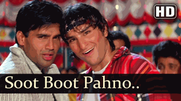 Suite Boot Lyrics - Saif Ali Khan | Aruna Irani | Raza Murad | Kavita Krishnamurthy | Vinod Rathod