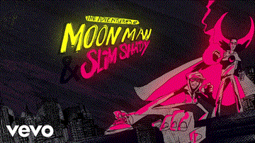 The Adventures Of Moon Man &#038; Slim Shady Lyrics - Kid Cudi | Eminem