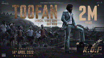 Toofan Lyrics - Yash | Sanjay Dutt | Srinidhi Shetty | Brijesh Shandilya | Mohan Krishna