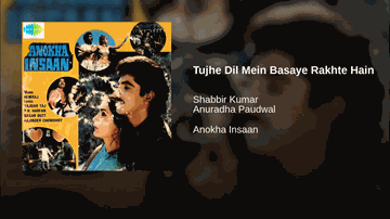 Tujhe Dil Mein Basaye Lyrics - Padma Khanna | Raza Murad | Sonika Gill | Anuradha Paudwal | Shabbir Kumar