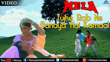 Tujhe Rab Ne Banaya Lyrics - Aamir Khan | Johnny Lever | Twinkle Khanna | Anuradha Paudwal | Udit Narayan