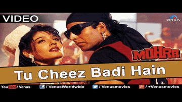 tuu chiiz baDii hai mast mast Lyrics - Akshay Kumar | Naseeruddin Shah | Raveena Tandon | Udit Narayan | Kavita Krishnamurthy